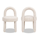 Penny Round Arched Fully Upholstered Dining Side Chair, Set of 2
