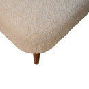 Square Footstool - Cream by HouseOfZazla