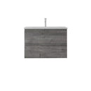 24 Inch Floating Bathroom Vanity with Sink, Soft-Close Drawer, Ceramic Sink, Plywood by HouseOfZazla