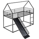 Twin Over Twin House Bunk Bed With Ladder And Slide by Unique Piece Furniture