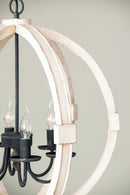 Chandelier, Hanging Light Fixture With Adjustable Chain For Kitchen, Bulb Not Included by HouseOfZazla