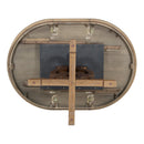 5-Piece Retro Functional Dining Set, 1 Extendable Table with a 16-inch Leaf and 4 Upholstered Chairs for Dining Room and Kitchen (Walnut)