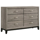 Watson Five-piece Eastern King Bedroom Set Light Taupe