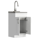 Modern Shaker All-In-One Laundry Utility Sink And Cabinet with Pull Out Faucet by HouseOfZazla