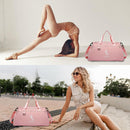Gym Duffle Bag with Shoe Compartment & Wet Pocket 37L