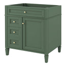 Bathroom Vanity With 2 Drawers And Tip-Out Drawer, Storage Cabinet by HouseOfZazla