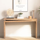 Slim Console Table, Narrow Entryway Table With Bead Detail - Light Natural / Natural by HouseOfZazla