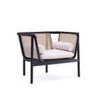 Versailles - Accent Armchair With Rattan Frame - Cream by HouseOfZazla