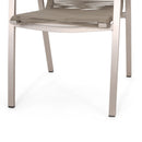 Outdoor Modern Aluminum Dining Chair Set With Rope Sea (Set of 2) by HouseOfZazla