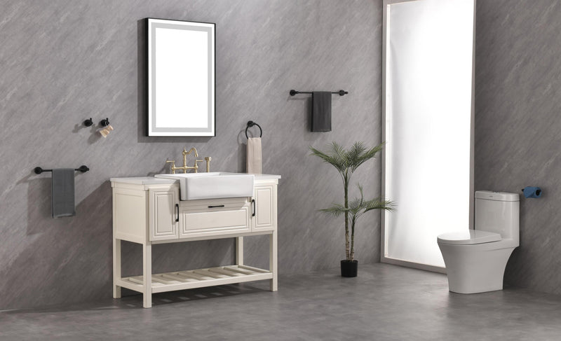 36x24 LED Lighted Bathroom Wall Mounted Mirror with High Lumen+Anti-Fog Separately Control