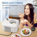 0.8L Ice Cream Maker with Compressor IC3908 by Kismile