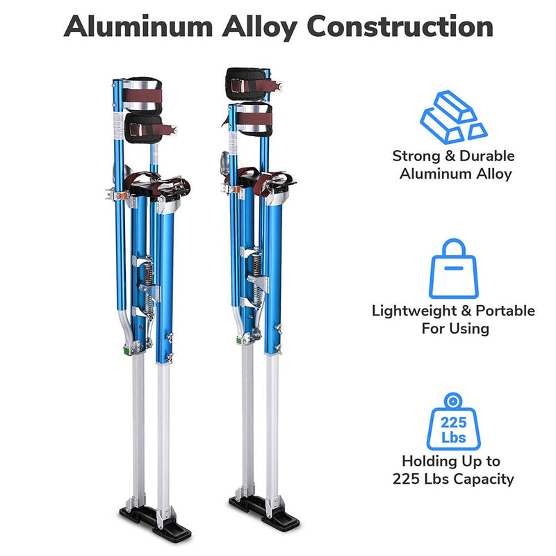 Yescom Drywall Stilts 50" - 64" Adjustable Aluminum Color Options