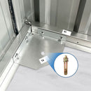 [08X10FT] Large Outdoor Metal Backyard Garden Storage Tool Shed With Window And Lockable Doors (SAK68140)