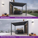 [08X10FT] Alora Modern Louvered Aluminum Pergola With Sloped Roof (SAK12169)