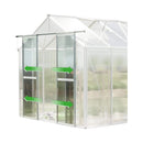 [08X12FT] Heavy-Duty Polycarbonate Outdoor Greenhouse With Aluminum Frame And Sliding Doors (SAK90426)