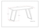 Lowry - Flat Top Desk - Rustic Natural Aged Brown by HouseOfZazla