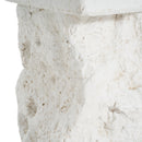 Talia Outdoor Patio Modern Artistry MGO Side Table, White