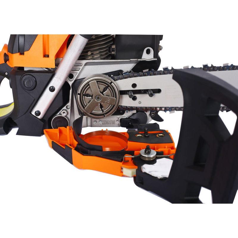Gasoline Chainsaw 20" 52Cc For Tree And Wood Cutting - Orange, photo 2 of 17