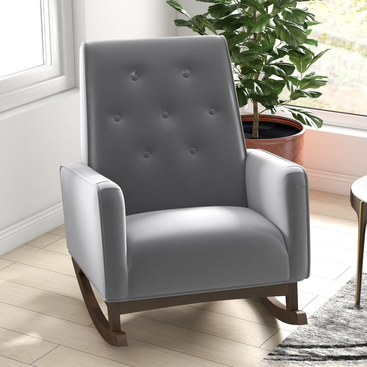 Demetrius - Solid Wood Rocking Chair, photo 5 of 30