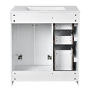 Ceramic Sink Combo, Freestanding Vanity Set With 3 Drawers & Soft Closing Doors by HouseOfZazla