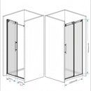 Frameless Shower Door, Smooth Sliding Tracks by HouseOfZazla