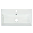 21.6" white Bathroom vanity, Combo Cabinet, Bathroom Storage Cabinet, Single Ceramic Vessel Sink, Left side storage