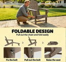 Stylish Folding Fire Pit Chair Set of 2