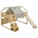 Loft Bed With House Shaped Frame And Tent by Unique Piece Furniture