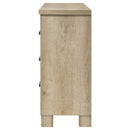 Sansome - 6 Drawer Bedroom Dresser With Pulls - Oak