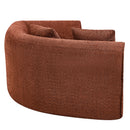 110" Modern Curved L-Shaped Modular Sectional Sofa