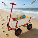 Wooden Children's Outdoor Stroller with Four-Wheel Design by HouseOfZazla