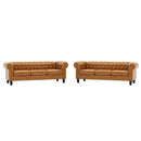 Elegant 2-Piece PU Sofa Set for Living Room