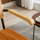 Accent Chair - Modern Industrial Slant Armchair with Metal Frame - Premium High Density Soft Single chair for Living Room Bedroom