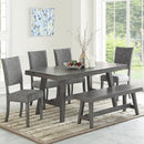 Dining Room Bench - Gray / Gray by HouseOfZazla