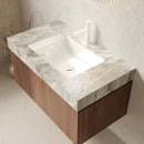 MURI 36" Bathroom Vanity & Sink, Floating Plywood Storage Cabinet with Drawer & Door by HouseOfZazla