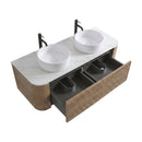 Erba 60 Inch Bathroom Vanity with Sink in Honey