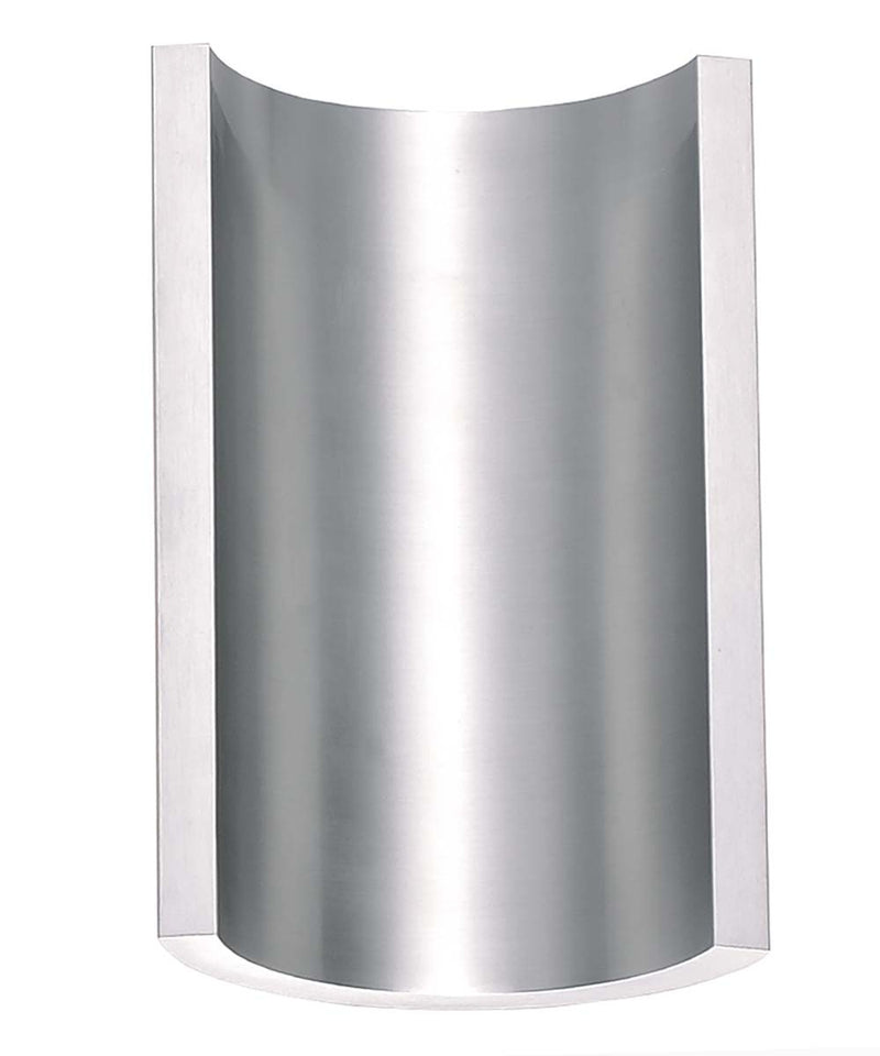 Alumilux Diverge 5"H 2-Light LED Outdoor Wall Sconce Light Fixture Satin Aluminum Finish by ET2