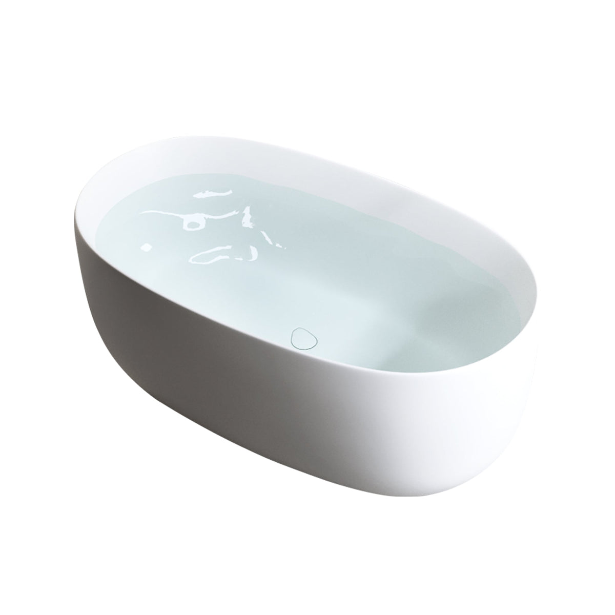47'' Independent Solid Surface Resin Stone Bathtub, photo 10 of 10