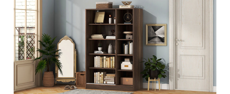 3-Door Shutter Wardrobe with shelves, Wulnut