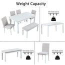 Dining Table Set With Crystal Decoration And Upholstered Chairs by Unique Piece Furniture