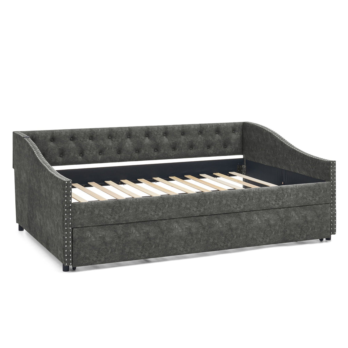 Upholstered Daybed With USB Charging & Pull Out Bed, photo 6 of 40