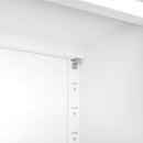 Bookcase Tall With 2 Doors & 2 Drawers, Fixed Open Shelves - White by HouseOfZazla