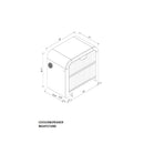 Beverly - Nightstand With Cooler And Speaker, LED Light, Rounded Sides - Black White by HouseOfZazla