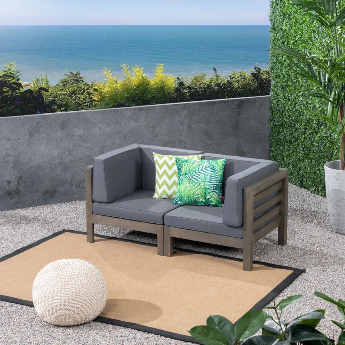 Oana - 2 Piece Loveseat Set With Water Resistant Cushions, photo 9 of 40