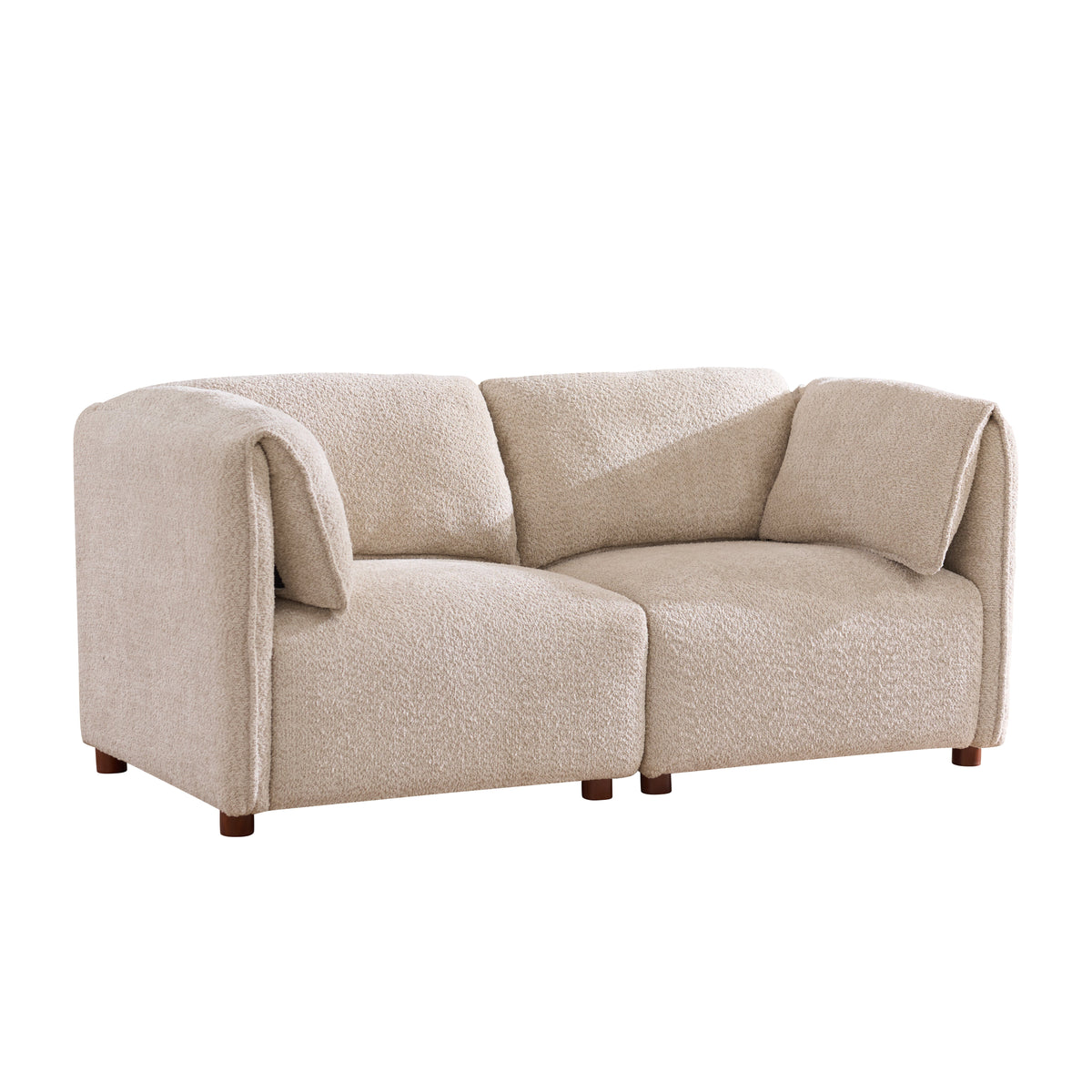 Aura 96 in. 3-Piece Boucle Modular Sectional Sofa, photo 5 of 8