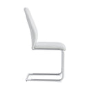 Modern Dining Chairs With Padded Seat, Metal Legs by HouseOfZazla
