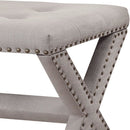 Upholstered Accent Bench With Nailhead Trim by HouseOfZazla