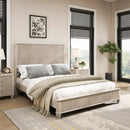 Solid Wood Queen Platform Bed Frame with Tall Headboard by HouseOfZazla