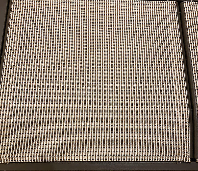 3 Person Outdoor Patio Swing, Steel Frame Textilene Seats Steel Frame Swing Chair, Beige