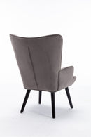 Accent chair Living Room/Bed Room, Modern Leisure Chair Silver Grey